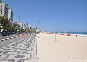 Praia do Leblon no bairro do Leblon